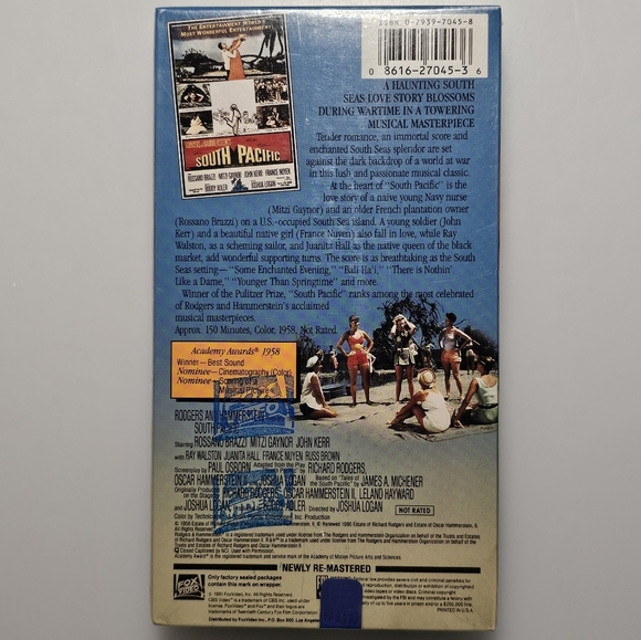 Rodgers & Hammerstein's South Pacific Movie VHS Tape - Picture 2 of 14